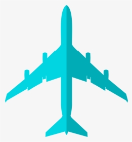 Airplane Silhouette - Black Plane White Background, HD Png Download, Free Download