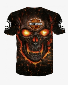 ** ** - Harley Davidson T Shirts With Skulls, HD Png Download, Free Download