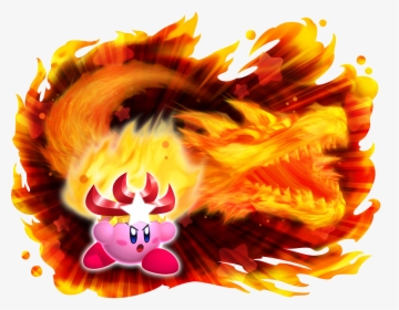 Transparent Cartoon Flame Png - Monster Flame Dragon Flame Kirby, Png Download, Free Download