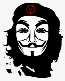 Vendetta Face Clip Art Cliparts - Real Che Guevara Poster, HD Png Download, Free Download