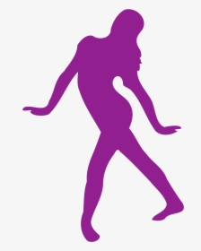 This Free Icons Png Design Of Silhouette Danse - Girls Purple Silhouette Clipart, Transparent Png, Free Download