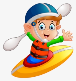 Boy Playing With Remote Boat Cartoon Png - Illustration, Transparent Png, Free Download