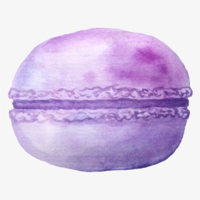 Purple Cartoon Macarons Transparent - Purple Macaron Clipart Png, Png Download, Free Download