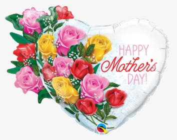 35in Mothers Day Rose Bouquet Foil - Mother's Day Rose Bouquet, HD Png Download, Free Download