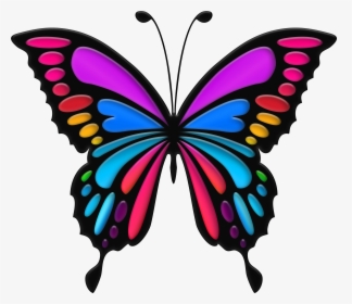 Butterfly Cliparts Png Colorful, Transparent Png, Free Download