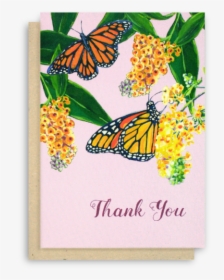 Thank You With Flowers And Butterfly, HD Png Download, Free Download