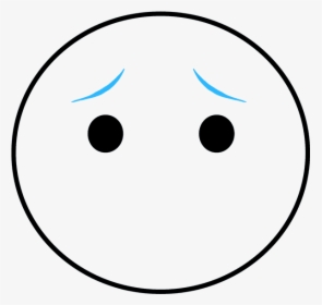 Free Frowny Face Lineart - Circle, HD Png Download, Free Download