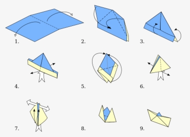 Transparent Paper Boat Clipart - Yoshizawa Randlett Diagramming System, HD Png Download, Free Download