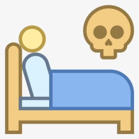 Clipart Bed Blue - Sleep Bed Icon Png, Transparent Png, Free Download