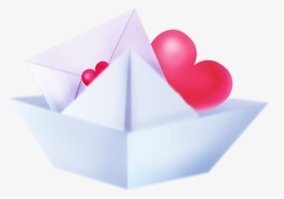 Clip Art Origami Envelope Heart - Construction Paper, HD Png Download, Free Download