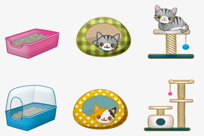 Cat Bed, Cat Toy, Cat Litter, Kitten, Kitty, Cat, HD Png Download, Free Download