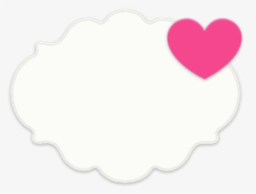 Bubble Heart Label Banner Frame Pink Cloud Cute Decorat, HD Png Download, Free Download