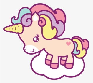Unicorn Clipart Clouds - Unicorn On A Cloud, HD Png Download, Free Download