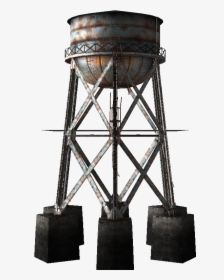 Water Tower Png - Water Tower In Fallout, Transparent Png, Free Download