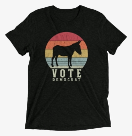 Vote Democrat Donkey Vintage Sunset Circle T-shirt - I M Judging You T Shirt, HD Png Download, Free Download