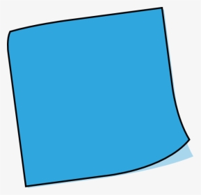 Blue Post It Clipart, HD Png Download, Free Download