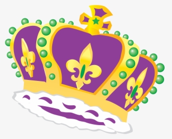 Mardi Gras Crown Clip Art - Mardi Gras Clip Art Crown, HD Png Download, Free Download