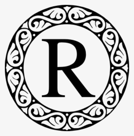 R Monogram Clip Art At Clker - Letter F Monogram Clipart, HD Png Download, Free Download