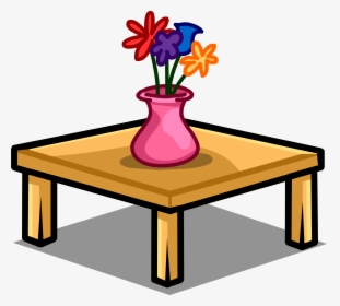Table Clipart Coffee Table - Coffee On The Table Clipart, HD Png Download, Free Download