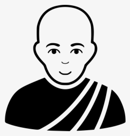 Buddhist Monk - Buddhist Monk Icon Png, Transparent Png, Free Download