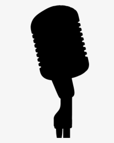 Microphone Silhouette - Recording Mic Silhouette Png, Transparent Png, Free Download