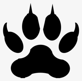Canis Lupis Track - Cat Paw Clipart, HD Png Download, Free Download