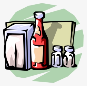 Transparent Ketchup Clipart - Restaurant Condiments Png, Png Download, Free Download