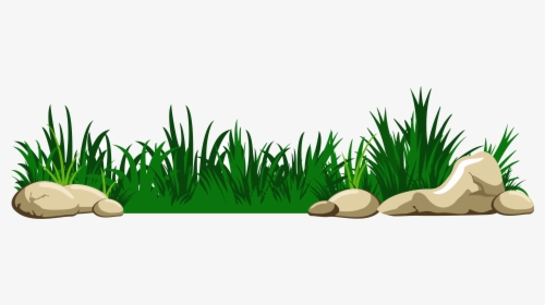 Grass With Rocks Transparent Clipart Projects To Try - Grass Clipart, HD Png Download, Free Download