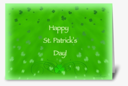 Happy St-patrick"s Day Greeting Card - Grass, HD Png Download, Free Download