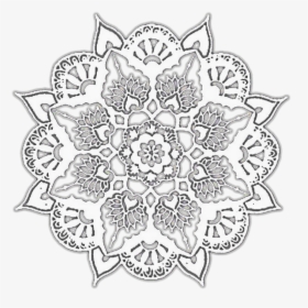 #mandala #tutorial #resource #overlay #white #whiteoverlay - Transparent Mandala Overlay Png, Png Download, Free Download