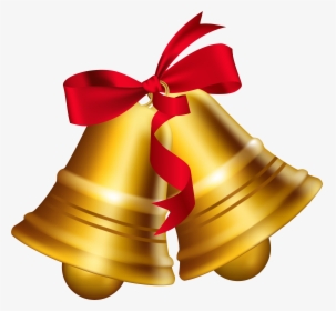 Christmas With Bow Png - Christmas Bell Png, Transparent Png, Free Download