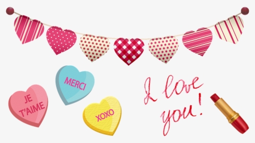 Valentine Clip Art, Hearts, Candy, Love, Romance - Love You My Boyfriend, HD Png Download, Free Download