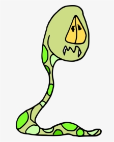 Reptile,leaf,area - Cartoon Snakes, HD Png Download, Free Download