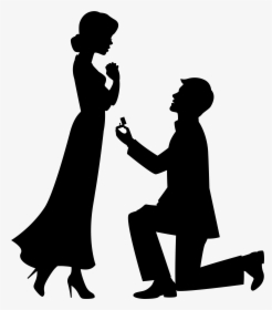 Marriage Proposal Drawing Engagement Clip Art - Engagement Clipart, HD Png Download, Free Download