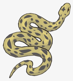 Snake, Brown, Yellow, Reptile, Slithering, Curled - Clip Art Of A Snake, HD Png Download, Free Download