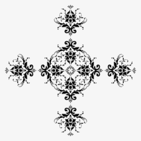 Damask Cross Cliparts - Design, HD Png Download, Free Download