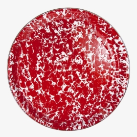Rd21 Red Swirl Medium Serving Tray - Circle, HD Png Download, Free Download