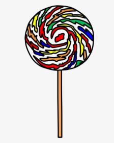 Transparent Red Swirl Png - Red Yellow Green Blue Lollipop, Png Download, Free Download
