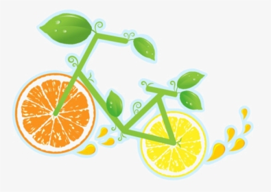 Vitamin C Png Picture - Bicycle With Lemon Wheels, Transparent Png, Free Download