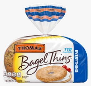 Thomas Everything Bagel Thins Bagels Product - Thomas Bagel Thins Cinnamon Raisin, HD Png Download, Free Download
