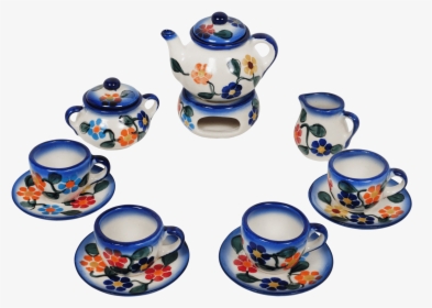 Child"s Tea Set "  Class="lazyload Lazyload Mirage - Blue And White Porcelain, HD Png Download, Free Download