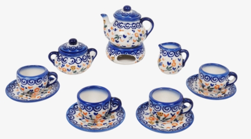 Child"s Tea Set "  Class="lazyload Lazyload Mirage - Blue And White Porcelain, HD Png Download, Free Download