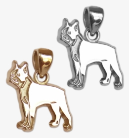 Boston Terrier Charm Or Pendant In Sterling Silver - Boxer, HD Png Download, Free Download