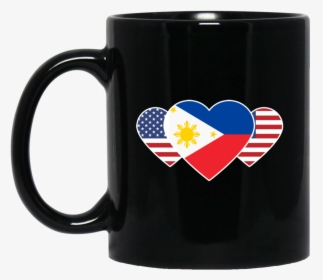 Philippines Usa Flag Twin Heart For Filipino American - There Are Only 2 Difficult Things In Computer Science, HD Png Download, Free Download