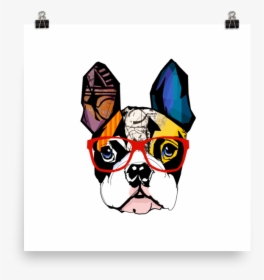 Chinese Dog New Year Boston Terrier , Png Download - French Bulldog Art Glasses, Transparent Png, Free Download