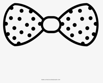Transparent Polka Dot Bow Tie Clipart - Polka Dot Bow Color Page, HD Png Download, Free Download