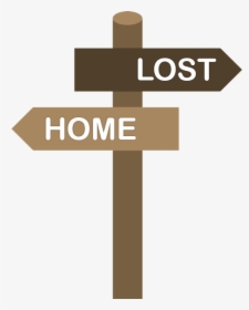 Lost And Home Sign - Cross, HD Png Download, Free Download