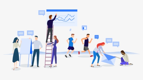 Communities Illustration - - Team Collaboration, HD Png Download, Free Download