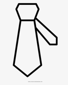 Necktie Coloring Page - Tie Draw Png, Transparent Png, Free Download