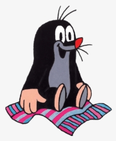 Little Mole Sitting On A Towel - Krtek Clipart, HD Png Download, Free Download